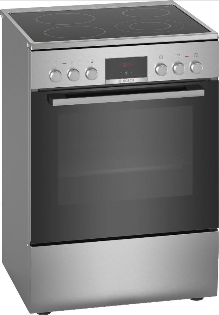 Cuisinière Vitrocéramique Faure 4 Feux Inox - Modèle FCV65091XA 54L - Design Moderne