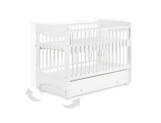 Luna Lit Bebe A Bascule Avec Sommier Reglable Tiroir De Rangement Klups Ma 11ca187luna Jy4lv Pas Cher Ubaldi Com