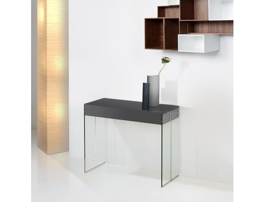 Console Extensible New York Laqu Gris Anthracite GIOVANNI MARCHESI