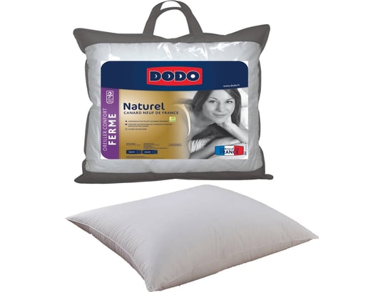 DODO - Oreiller rectangle Naturel 50x70cm confort ferme