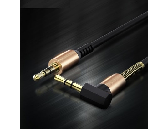 Cable Jack/Jack Accordeon pour IPAD Mini Smartphone Voiture Musique Audio Double  Jack Male 3.5 mm