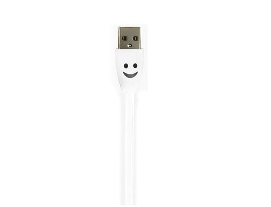 Cable Smiley Lightning pour IPHONE 8 PLUS (+) LED Lumiere Chargeur USB  Connecteur OEM Pas Cher 