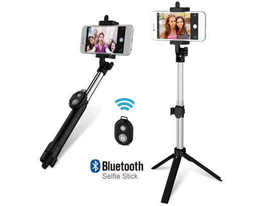 Perche Selfie avec Trepied pour IPHONE 5/6/7/8 X PLUS SE Smartphone  Bluetooth Sans