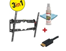 Support mural INCLINABLE ET ORIENTABLE 3420 pour TV et écran PC plat et  incurvé de 29 /