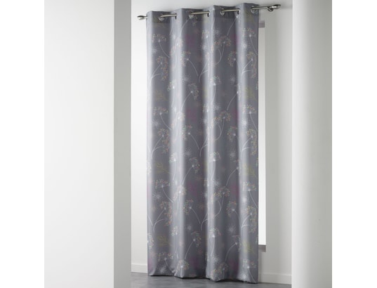 Reinefleur 1pc Motif Floral Imprim/é Polyester Fen/être Rideau D/écor Voilage Florale