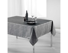 lharmonie du d/écor nappe rectangle 150x240cm argent bully perle
