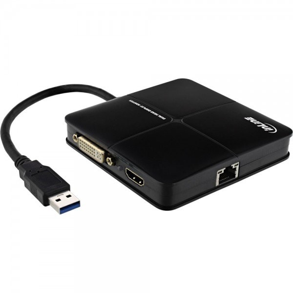 Adaptateur USB 3.0 vers DVI - Adaptateur Vidéo Double Écran/Multi-Écrans de  Carte Graphique /Vidéo Externe USB 3.0 vers DVI – Adaptateur d'Affichage