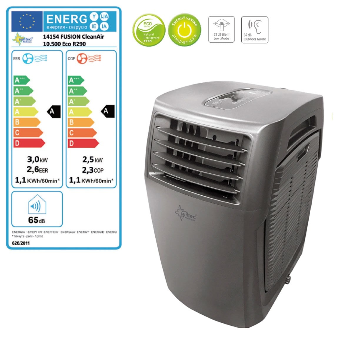 Climatiseur Mobile 16000 Btu Coolfixx Eco R290 Smart App Avec Wifi à Prix