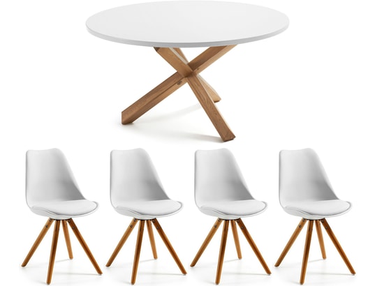 Ensemble table enfant LOULOUNE + 2 chaises LILINOU - Blanc