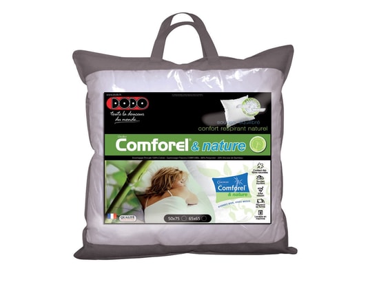 Oreiller Plumes DODO 65x65 Cm - Confort Ferme, Garnissage Plumettes, Fabriqué En France
