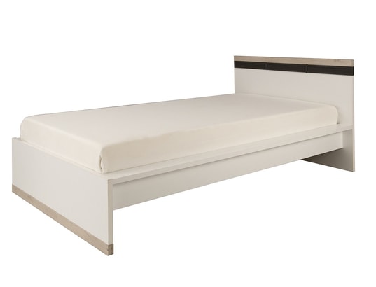  Lit  junior 120x200 Tiago  Blanc Bois GAMI  2075 Pas Cher 