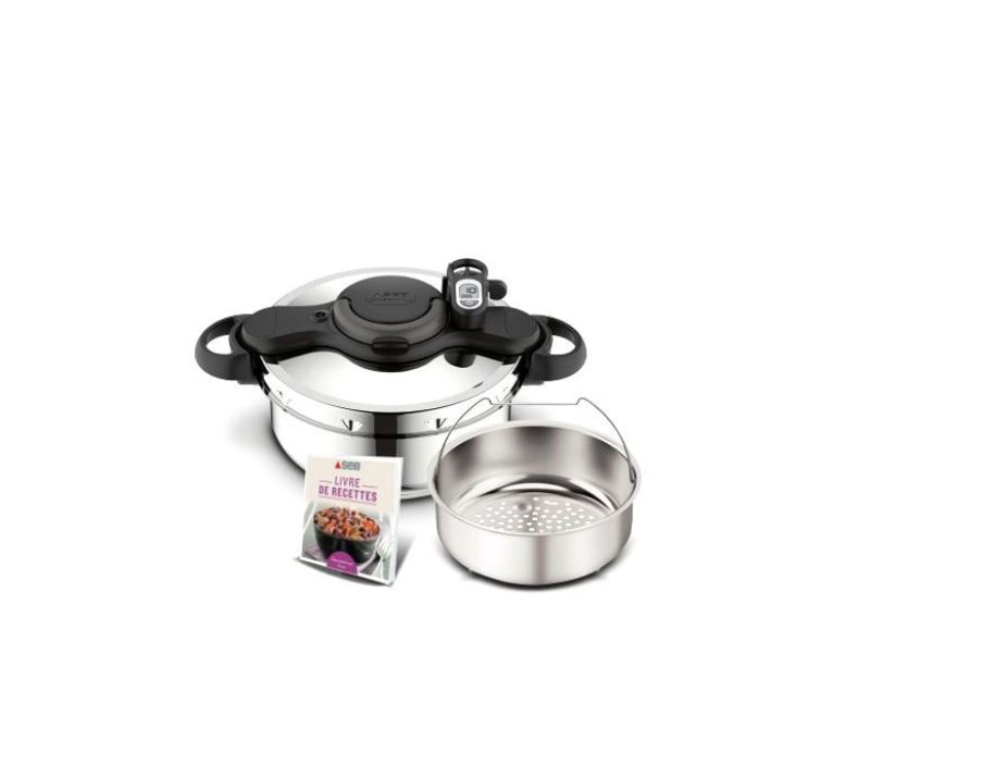 Autocuiseur Seb Clipsominut' Duo Gourmet Cocotte minute 3 L Inox Induction