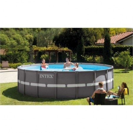 Kit piscine Clearview ronde INTEX 4,88 x 1,22 m