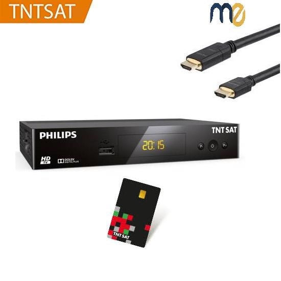 HD Astra TNTSAT Carte / USB / HDMI / MPEG4 / Full HD / 1080P 19,2° TNTSAT Decodeur TNT Satellite Recepteur Dsr 3231t 