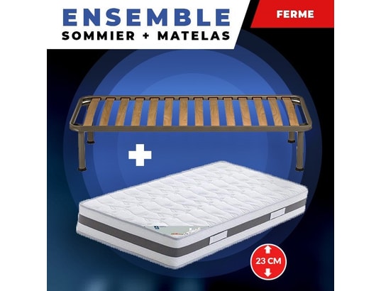 Lot de 2 Matelas Soutien Ferme Mémoire de Forme 80x200 x 14 cm + 2