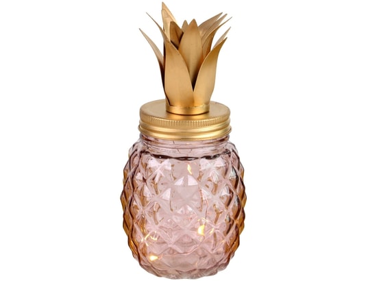 À Piles Ma 5 Led Rose M0nny8ovw Ananas Fonctionne Design Lampe Promobo y6gY7bf