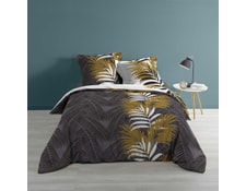 260 x 240 CM IMPRIME 42 FILS ALLOVER SUEDOISE PARURE 3 P