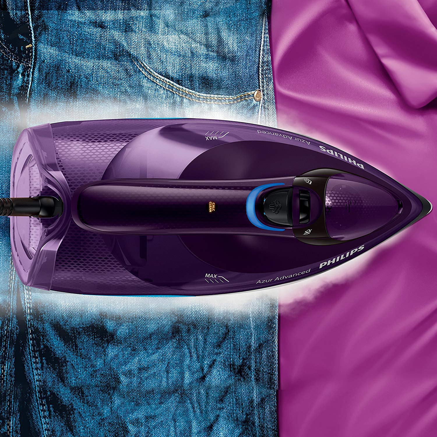 Philips Fer Vapeur Série 5000 DST5030/80 Violet, débit Vapeur 45 g/Min,  Effet Pressing jusqu'à 180 g