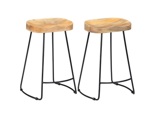 ICAVERNE Icaverne Tabourets et chaises de bar Superbe Tabourets de bar Gavin 2 pcs 45x40x62cm Bois de manguier massif ICAV247837 ICAVERNE Icaverne Tabourets et chaises de bar Superbe Tabourets de bar Gavin 2 pcs 45x40x62cm Bois de manguier massif ICAV247837