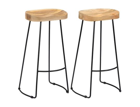 ICAVERNE Icaverne Tabourets et chaises de bar Magnifique Tabourets de bar Gavin 2 pcs 45x40x78cm Bois de manguier massif ICAV247838 ICAVERNE Icaverne Tabourets et chaises de bar Magnifique Tabourets de bar Gavin 2 pcs 45x40x78cm Bois de manguier massif ICAV247838