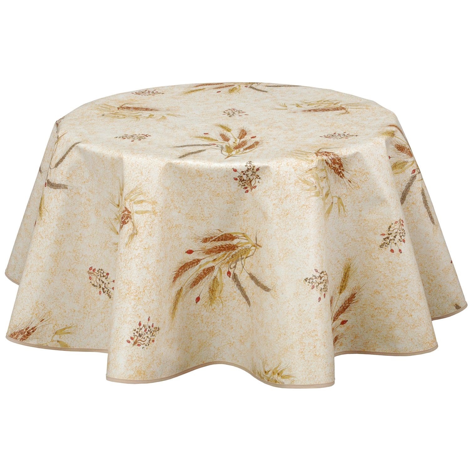 Nappe En Toile Cir E Ronde Proven Ale Moisson Diam Cm Beige