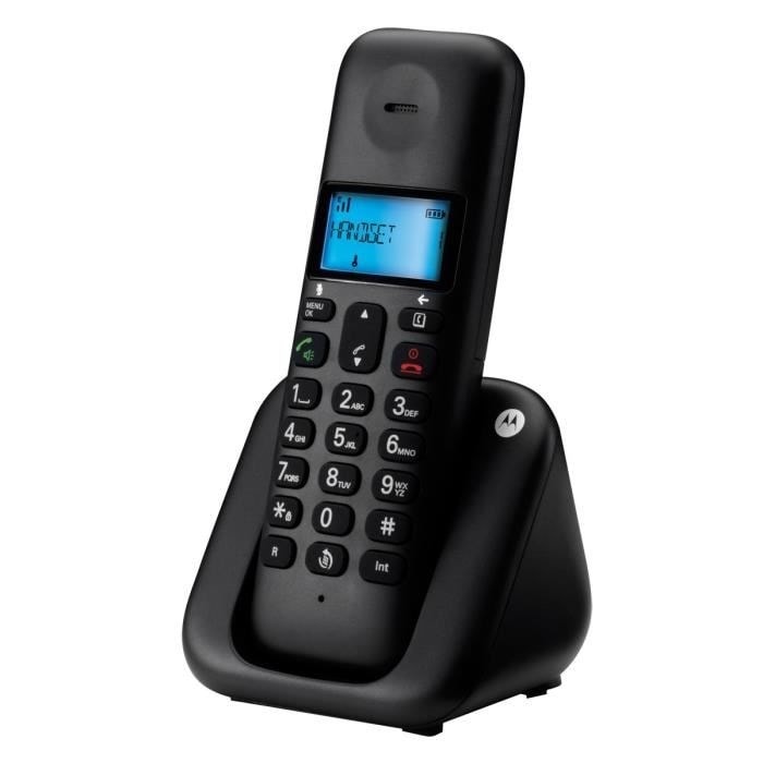 Téléphone Fixe Motorola T102 – Reconditionné – Double Combiné Noir