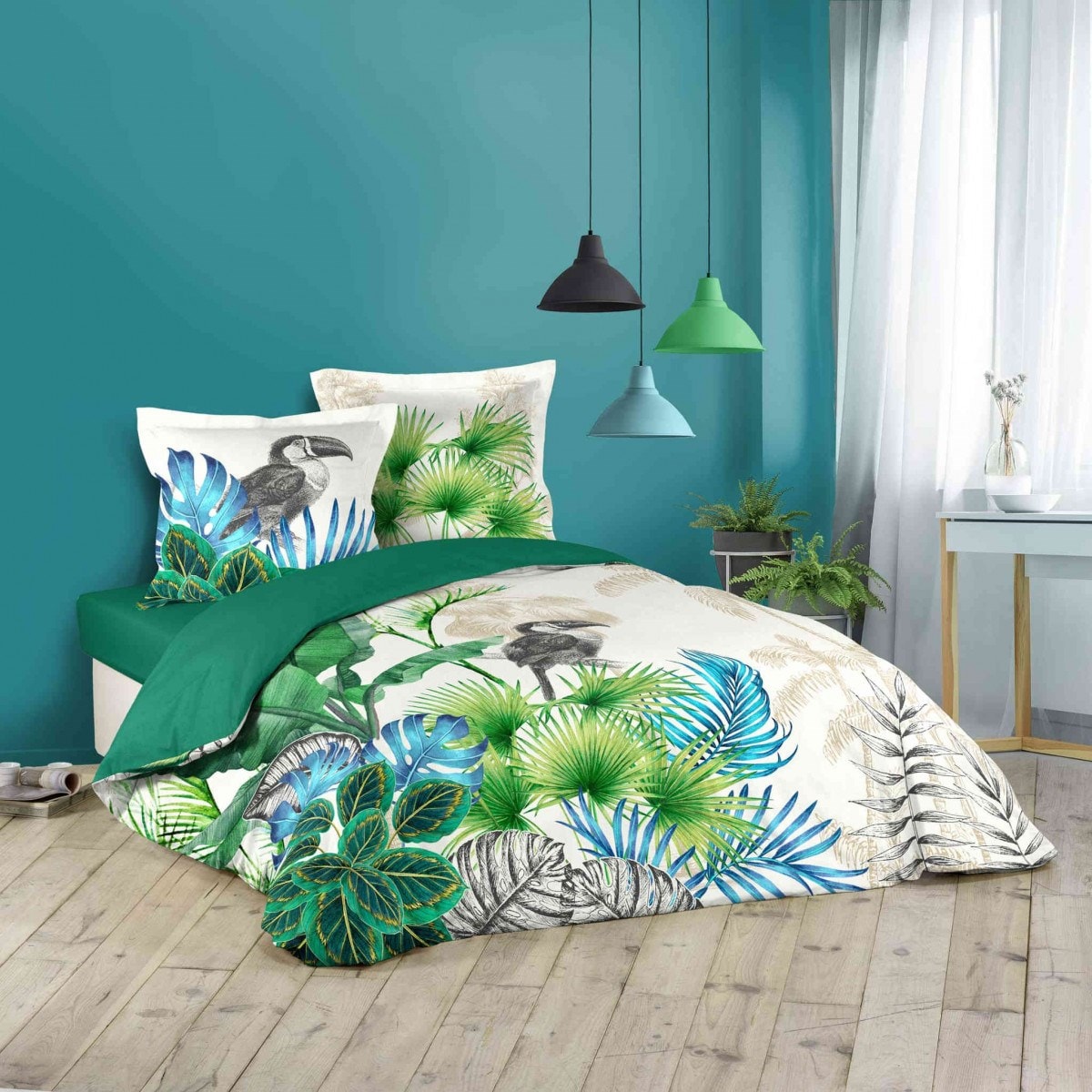Parure Housse de Couette 240x220 cm Douceur D'Intérieur Laly