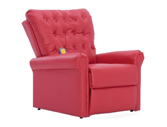 Fauteuil de massage inclinable de bureau Rose Similicuir