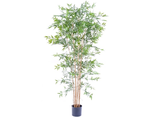 Plante artificielle haute gamme Spécial extérieur en Bambou artificiel,  couleur verte - Dim : 210 x 90 cm PEGANE Pas Cher - UBALDI.com