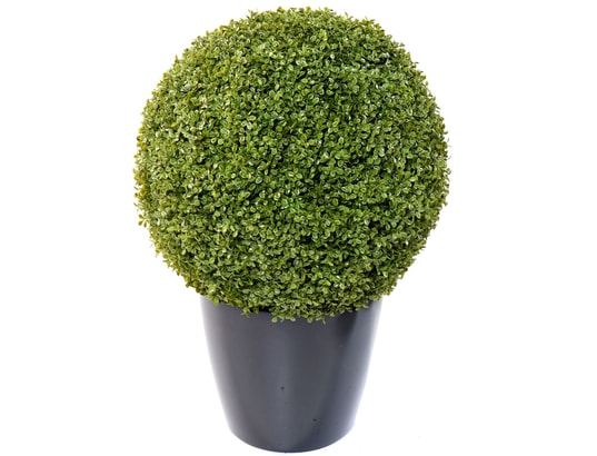 Plante artificielle haute gamme Spécial extérieur / Buis boule artificiel -  Dim : H.58 x D.58 cm PEGANE Pas Cher - UBALDI.com