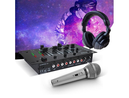 Kit DJ21 Table Mixage USB Bluetooth + Casque + 2 Micros - Idéal Pour Débutants DJs