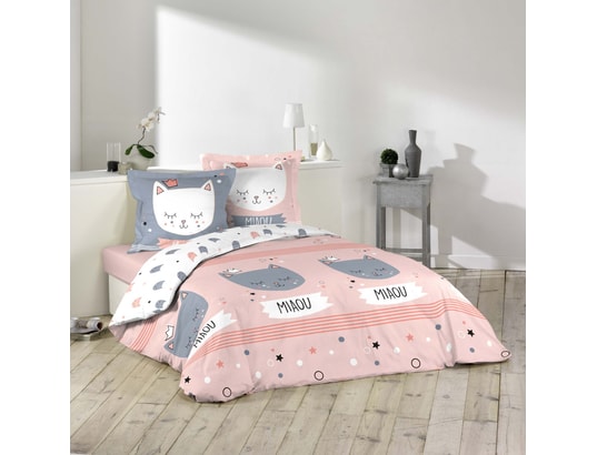 Parure Housse De Couette 0 X 0 Cm Miaou Le Chat 1001kdo Ma 44ca143paru A848c Pas Cher Ubaldi Com