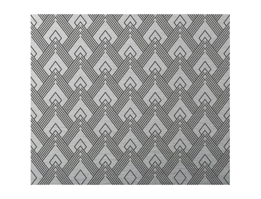 Crédence adhésive en aluminium art déco - l. 20 x l. 90 cm - noir