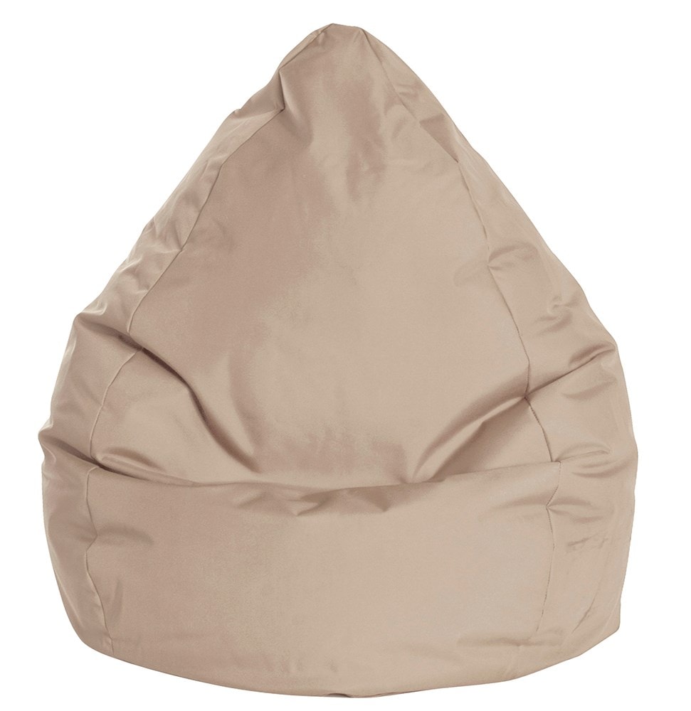 Pouf Poire Brava beige XXL SITTING POINT Pas Cher