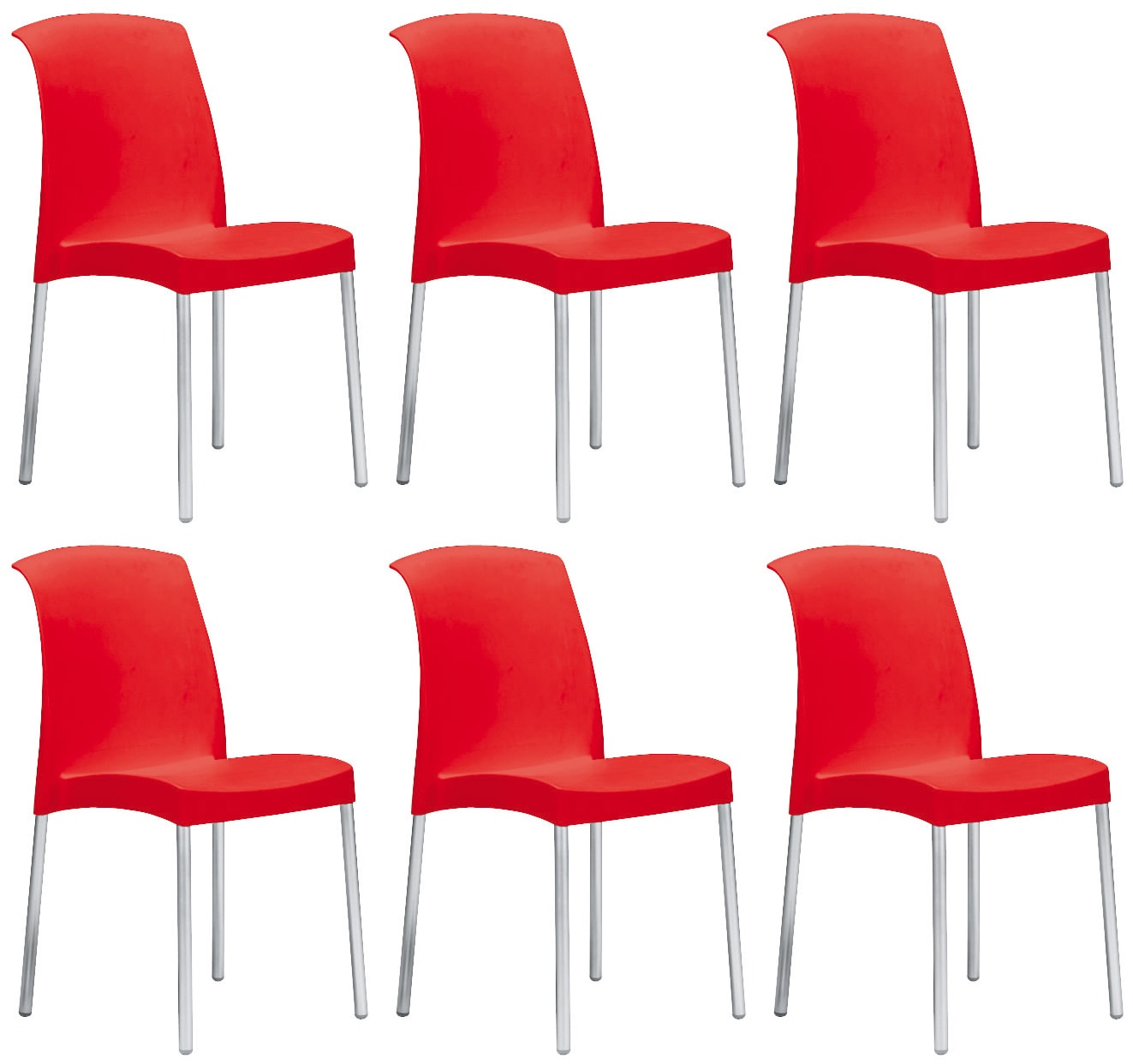 Lot 6 Chaises Sirio - SCAB