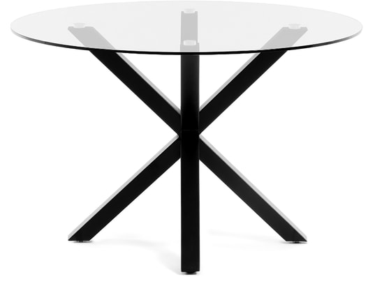 LUXS Design unique Table à manger pliante Noir de 4 à 6 personnes