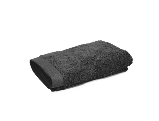 Lot de 2 serviettes invité 30x30 cm PURE Anthracite 550 g ...