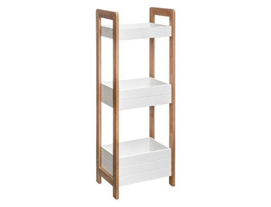 FIVE 3S. x Home Étagère 3 cases avec portes Mix N' Modul effet chêne naturel pas cher