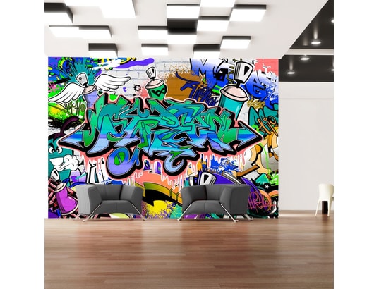 200x140 Papier peint Street art Magnifique  Graffiti  motif 