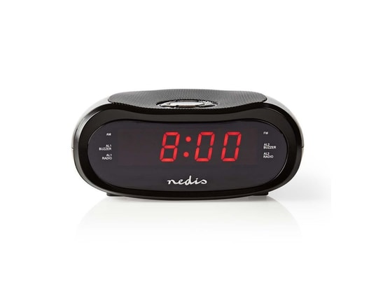 Radiosveglia Digitale NEDIS Con Display LED - FM, Funzione Snooze, Design Compatto