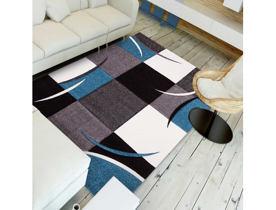 Tapis Design Et Modern Pour Le Salon Diamond 665 Gris Noir