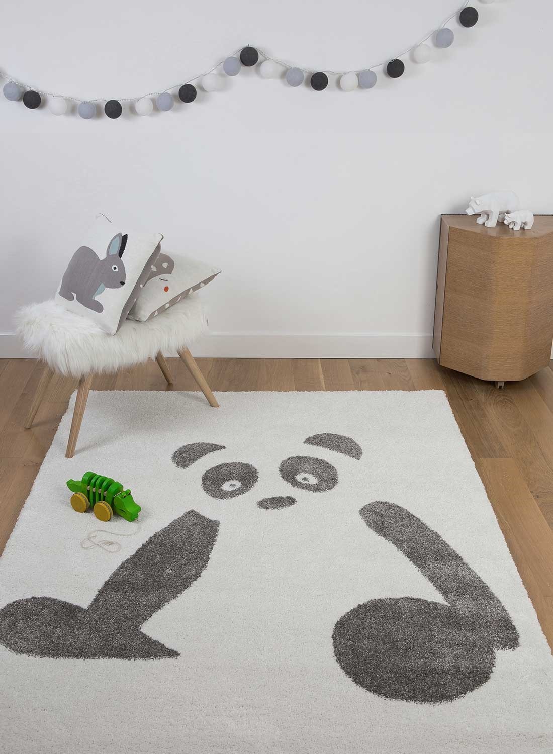 Tapis Chambre Enfant – Carte Du Monde – Blanc – 100 X 150 Cm – Doux Et Facile à Nettoyer