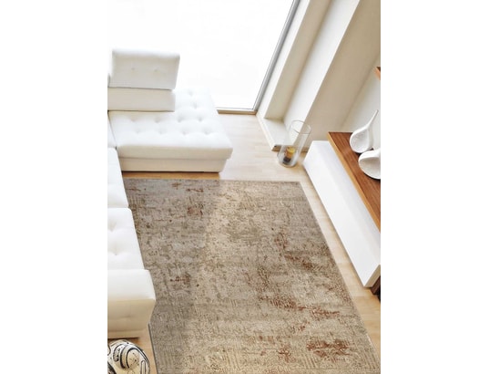 Tapis Tissé à Poils Courts Vintage "Kalevi" Bleu 80 X 150 Cm | Leroy Merlin