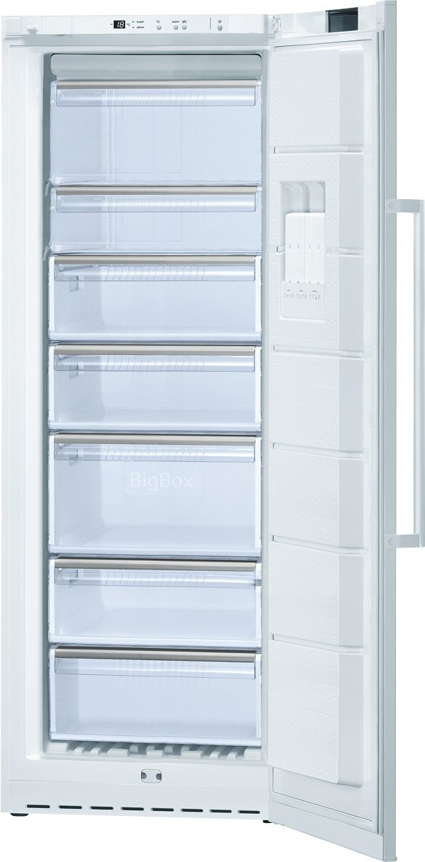 BOSCH Congélateur armoire vertical blanc Froid statique 82L Autonomie 25h 3  tiroirs