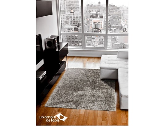 Tapis Chambre Malaidory Uni Gris 90 X 160 Cm Tapis Longues