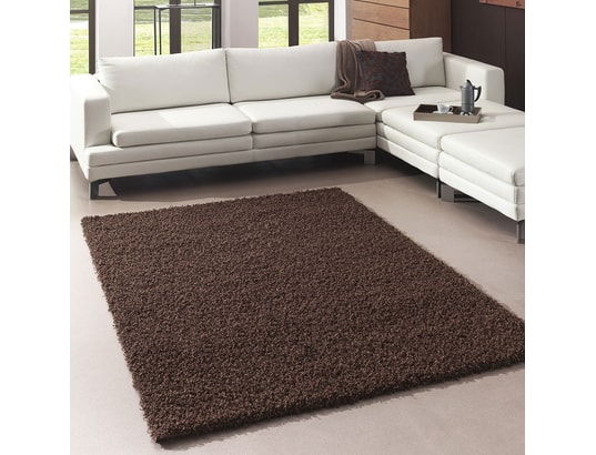 Tapis Salon Shaggy Flex Marron 120 X 170 Cm Tapis De Salon Moderne