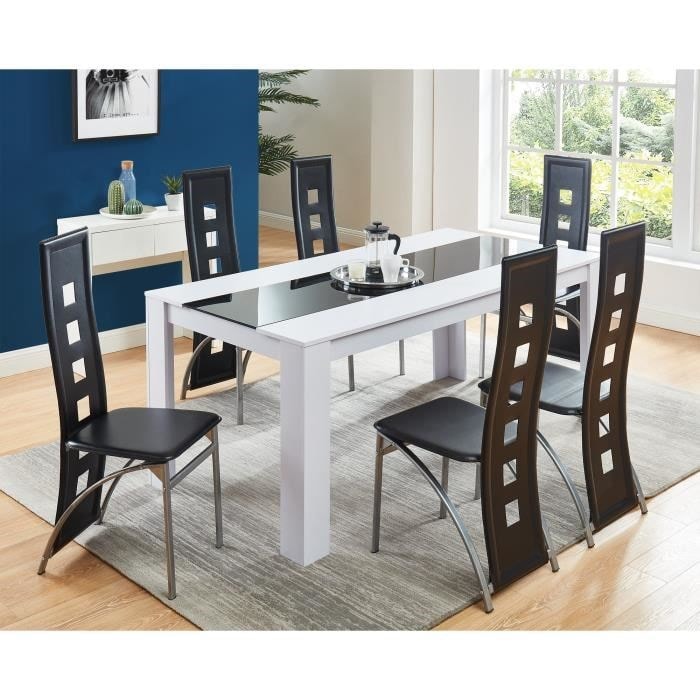 TABLE A MANGER AVEC CHAISES DAMIA Ensemble table a manger 6 a 8