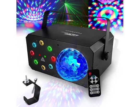 Jeu de lumière SONO DJ LIGHT 3en1 effet ASTRO-LASER-WASH à LED RGB