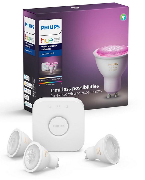 Kit de démarrage Philips Hue Color (E27) - Apple (FR)