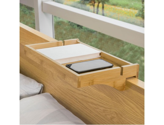 Petite table de chevet étagère suspendue en bambou table de nuit pour les  petites chambres, les lits superposés, les loft et les dortoirs nkd01-n  sobuy - Conforama